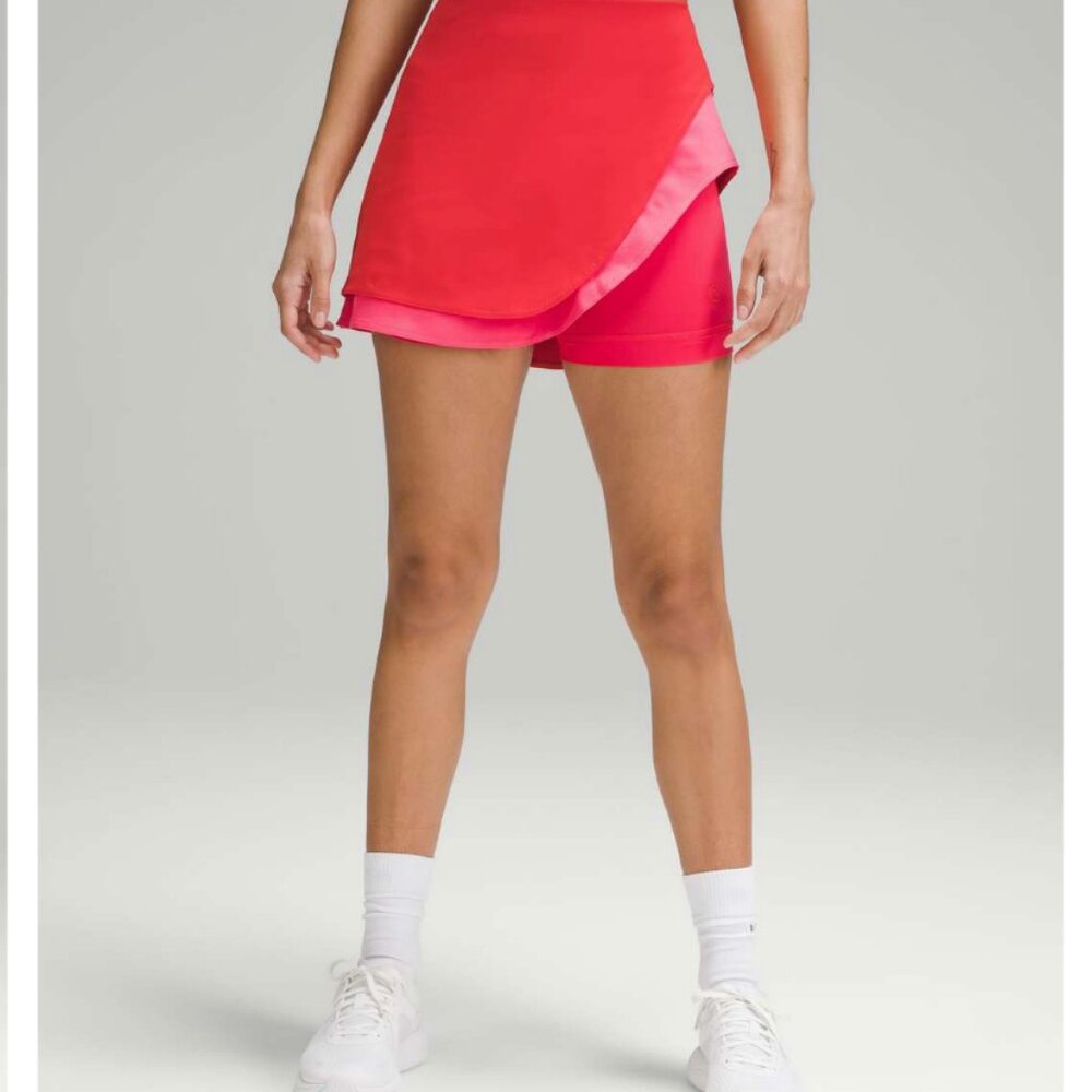Lululemon Asymmetrical Layered High-Rise Tennis Skirt